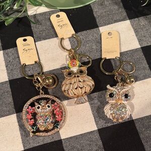 Sparkling Owl Keychains